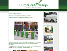 Tablet Screenshot of dutchgreendesign.ca